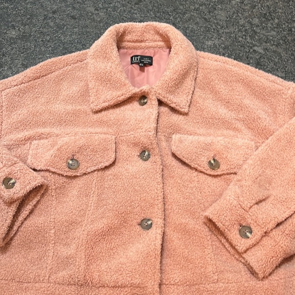 ZARA pink rose sherpa jacket! Sz XL - Picture 3 of 6